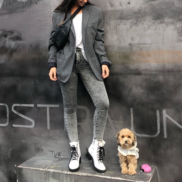 Eleventy gray tweed oversized blazer S-L - Picture 2 of 8